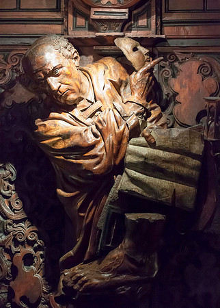 Wood carving Venice museum